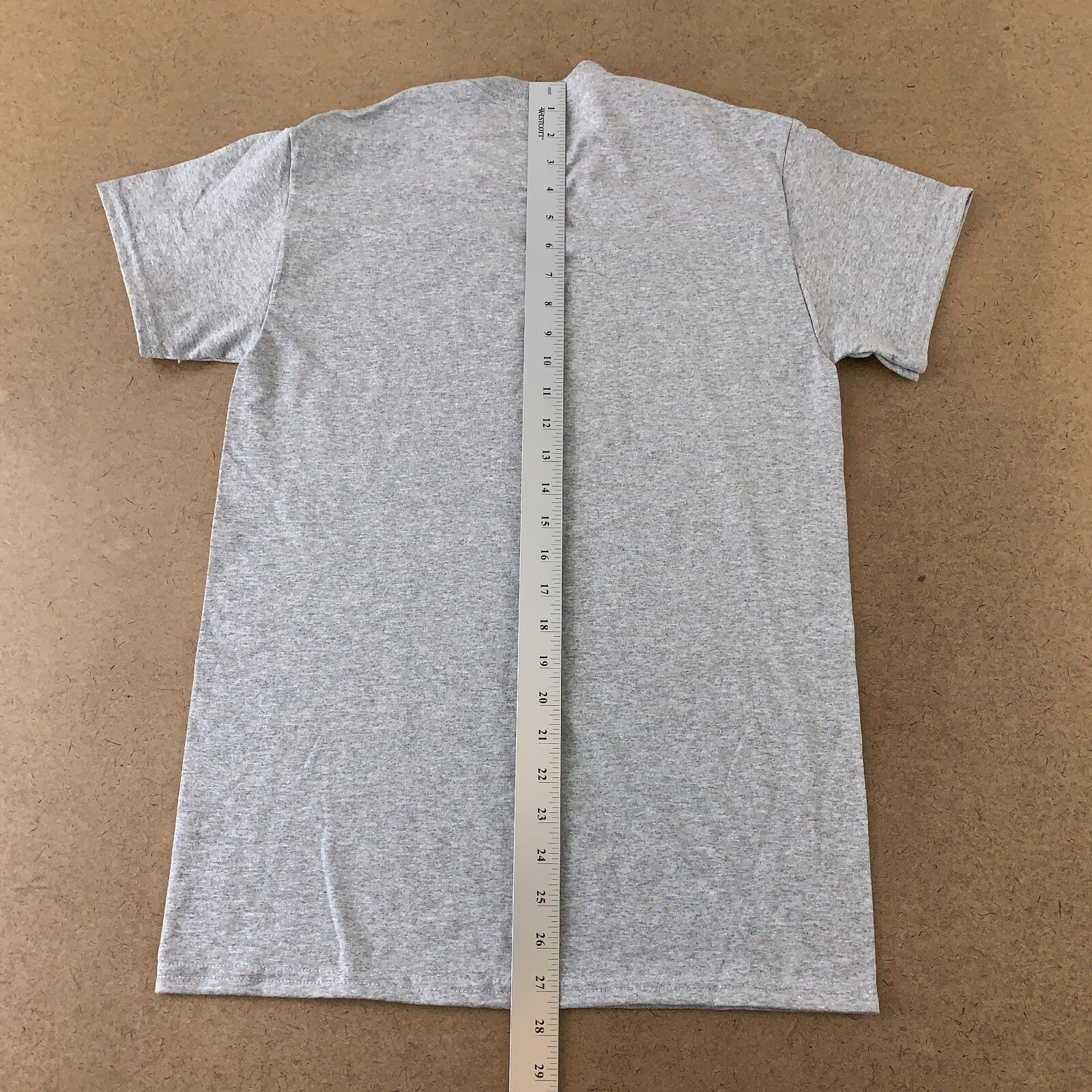 Gildan Dry Blend Mens Size Small Heather Gray Short Sleeve Crew Neck T-Shirt New