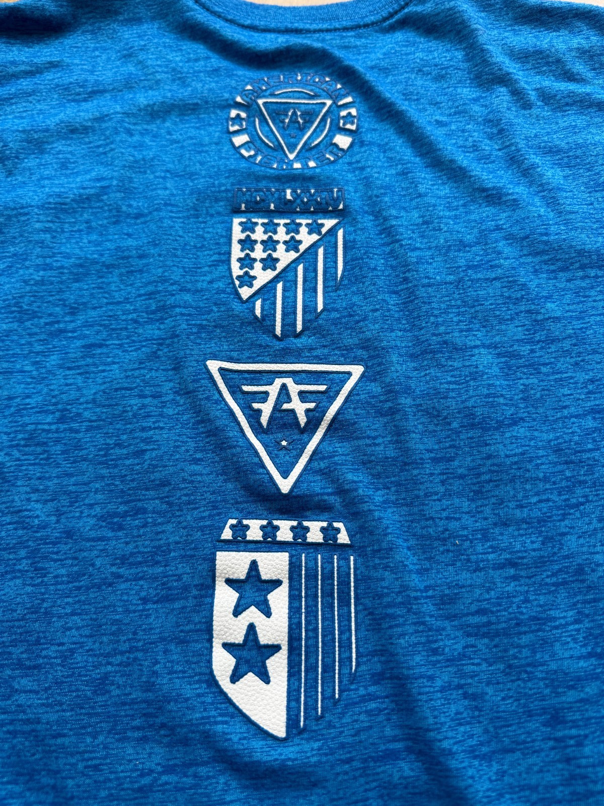 American Fighter Premium Athletics Blue 50/50 Cotton Poly Blend T-Shirt Men’s XL