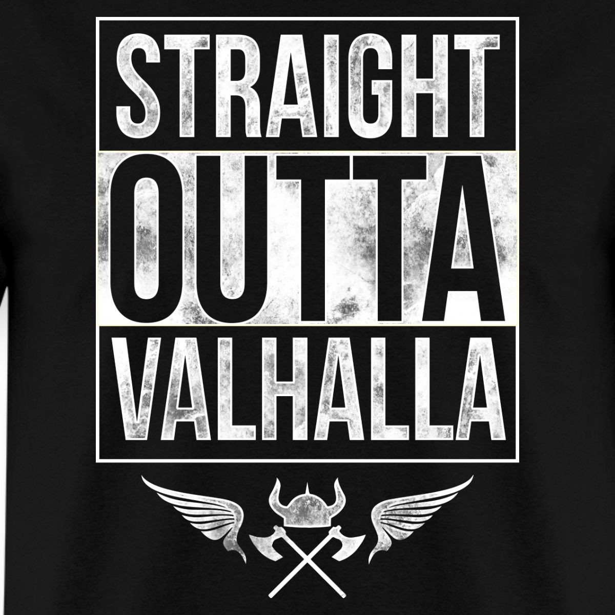 Straight Outta Valhalla Viking Men’s T-Shirt