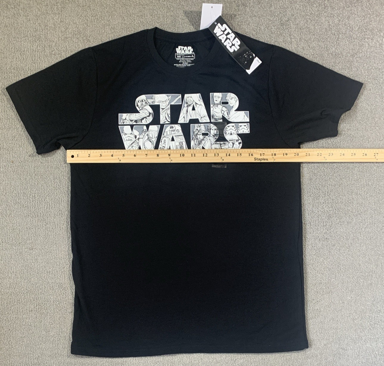 Star Wars Logo T-Shirt Men’s Size M – Character Graphics – Licensed – NEW