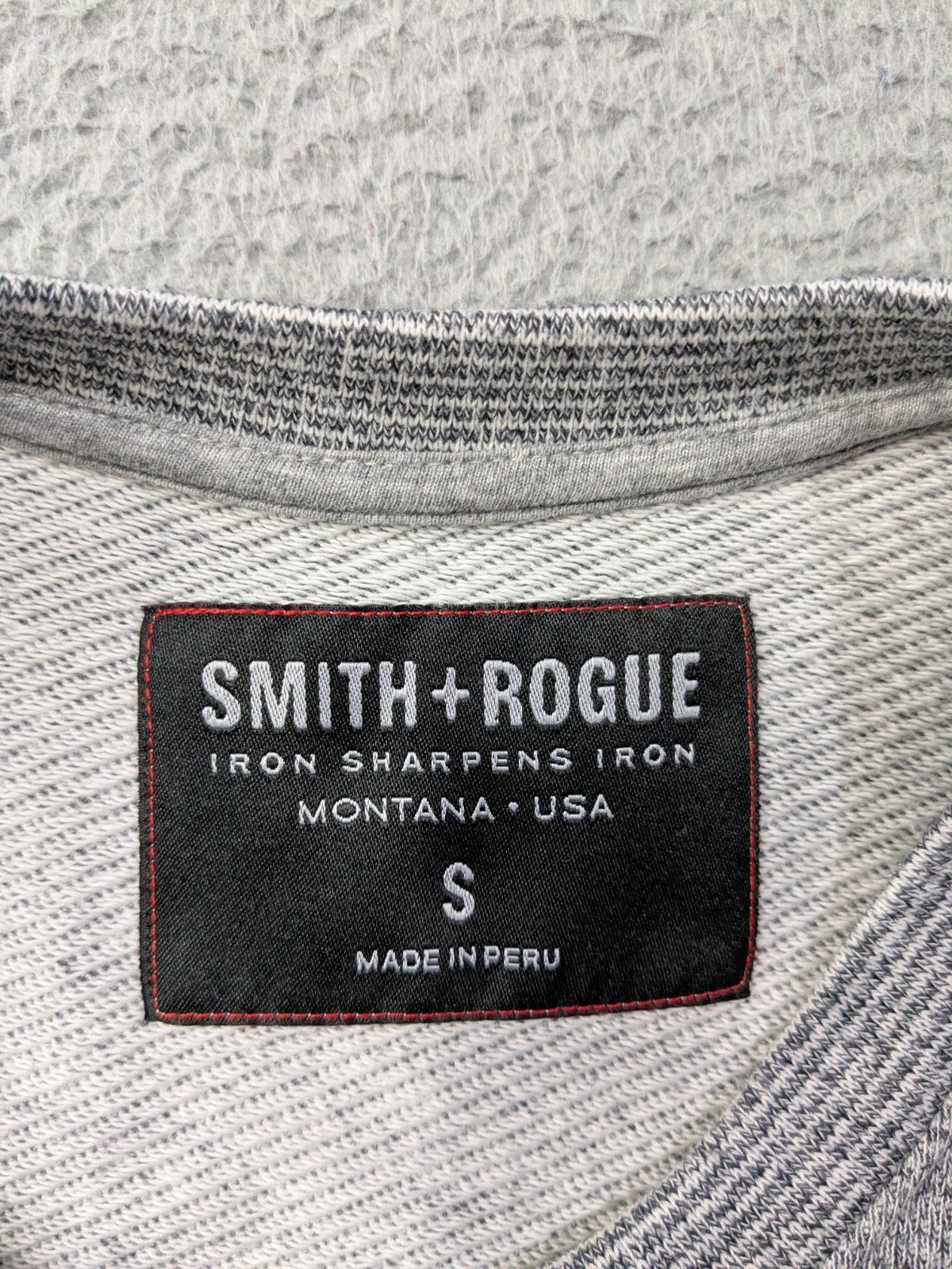 Smith and Rogue Shirt Small Sweatshirt Style Long Sleeve Gray Western Pullover