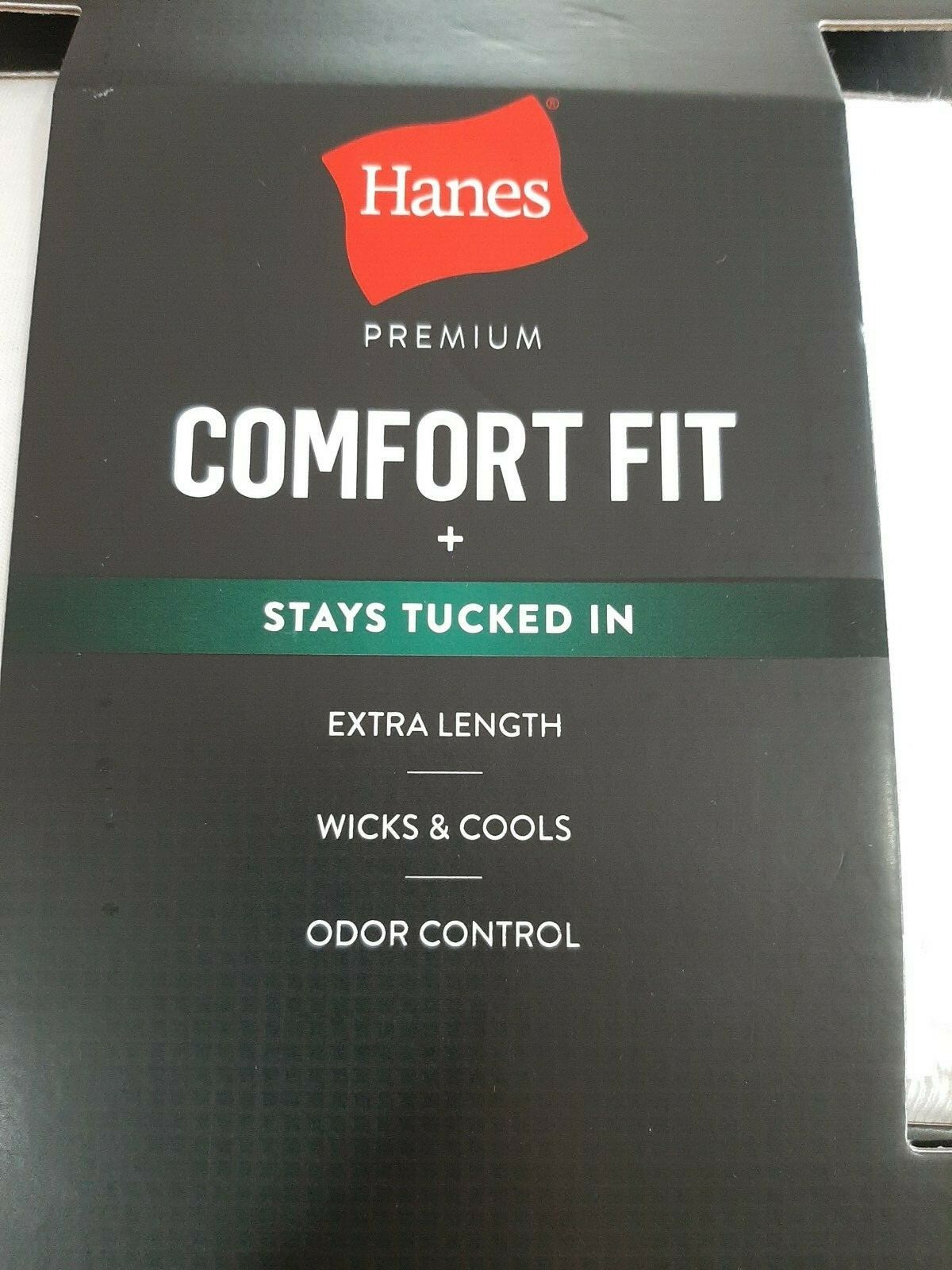 Hanes Premium Men’s 3 Pack Comfort Fit Crew T-Shirts Size Medium White X Length
