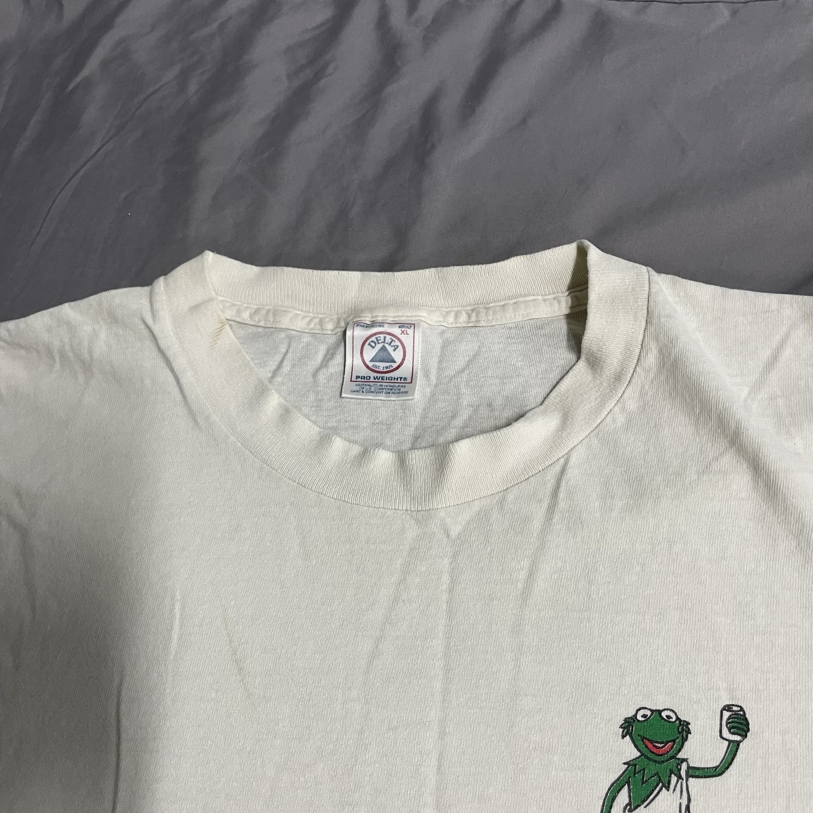 Vintage George Washington University Greek Week Muppets Distressed T Shirt Sz XL