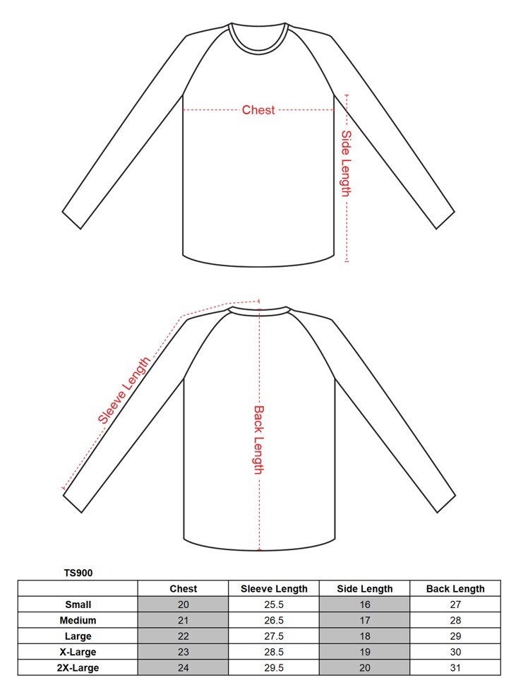 Victorious Men’s Baseball T-shirt raglan 3/4 length sleeve Jersey TS900-B12C