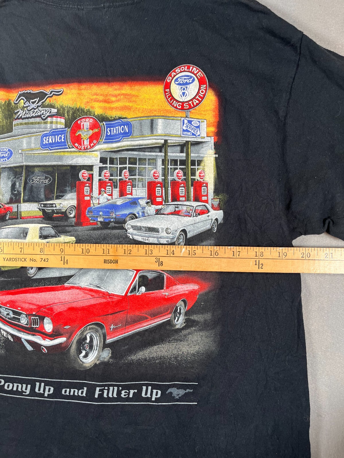 Large Vintage Ford Mustang Glidden T Tshirt