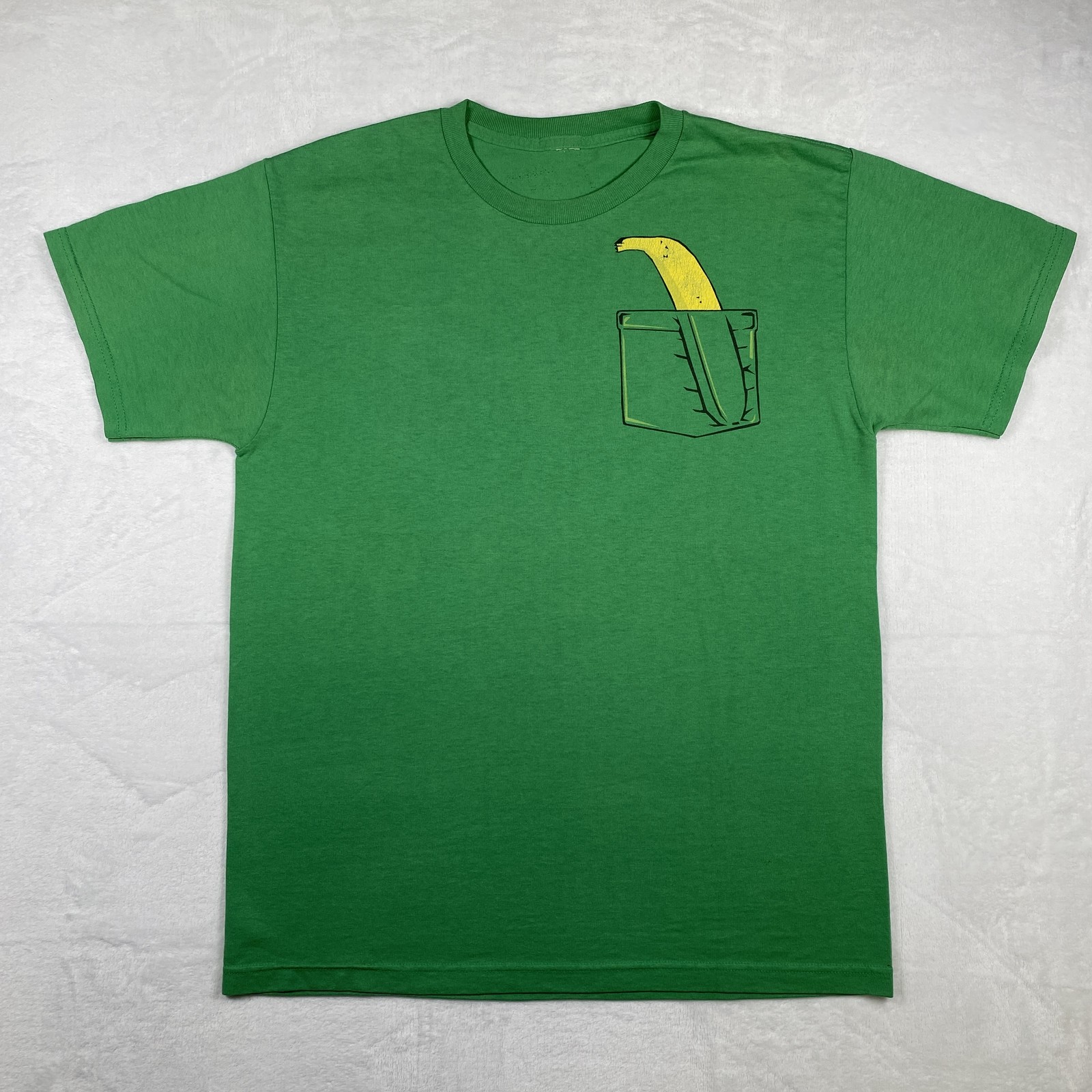 Generic Men’s Graphic Tee Shirt Green Banana Pocket Funny Casual Comfort