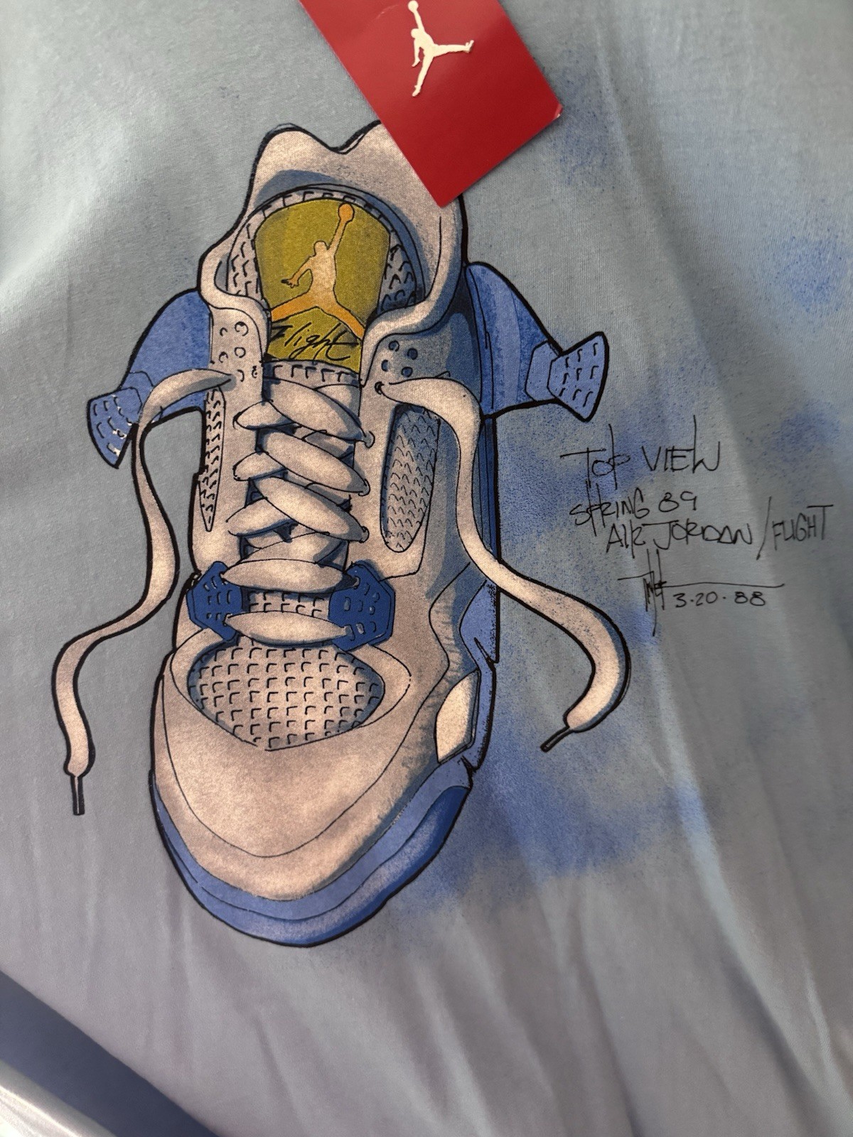 Jordan Men’s Blue Jumpman Air Jordan Graphic Tee Short Sleeve Crew 3XL