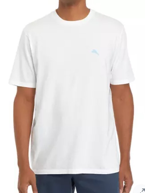 TOMMY BAHAMA White Shofishtication 100% Cotton T-Shirt NEW XL