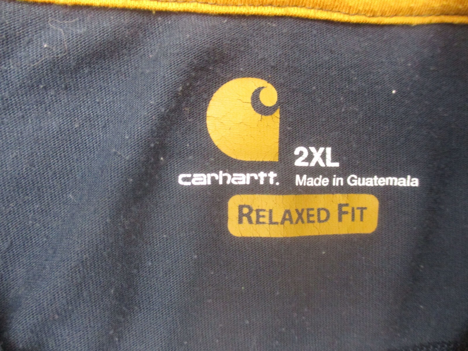 Carhartt Size 2XL Mens Blue Crew Neck Short Sleeve Loose Utility T-Shirt 138
