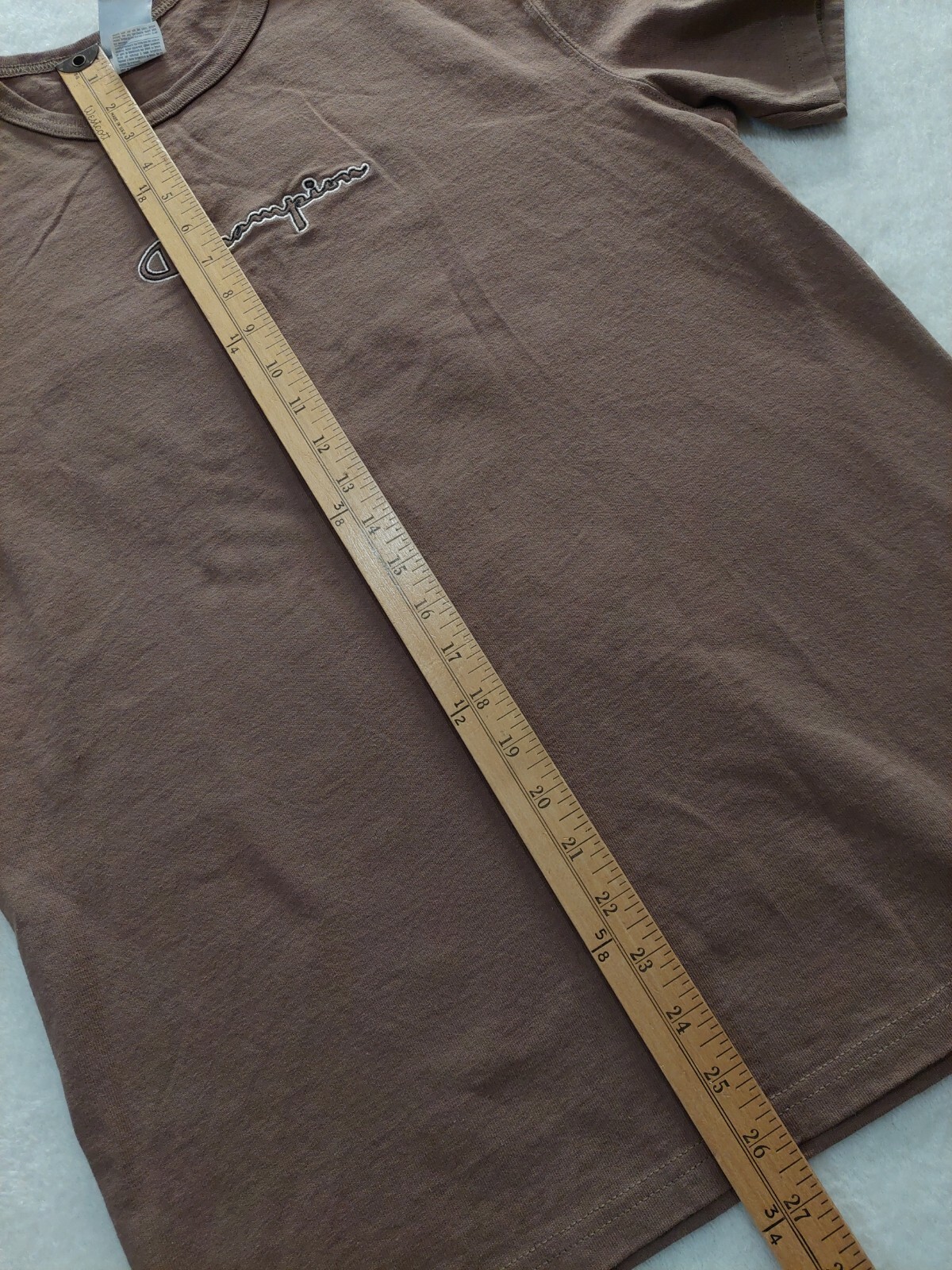 CHAMPION T-Shirt Men’s Size Medium Cactus Rainbow Graphic Brown Embroidered Logo