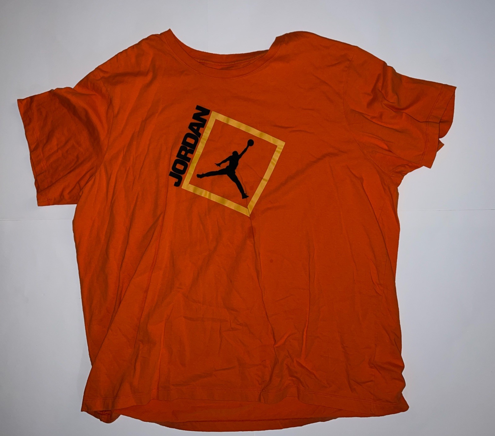 Vintage Air Jordan Orange Box T-Shirt Basketball Print size XXXL 3x Brand