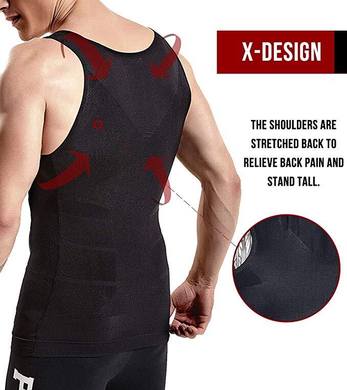Gynecomastia Compress Tank Top Men Slimming Body Shaper Vest Ultra Durable Shirt