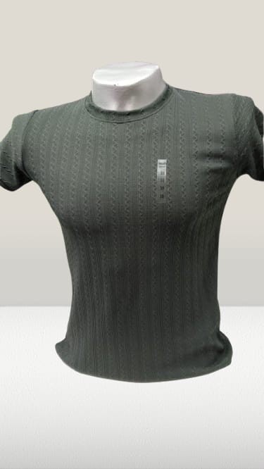 Texture Knit Fabric T shirts, Size M, L, XL