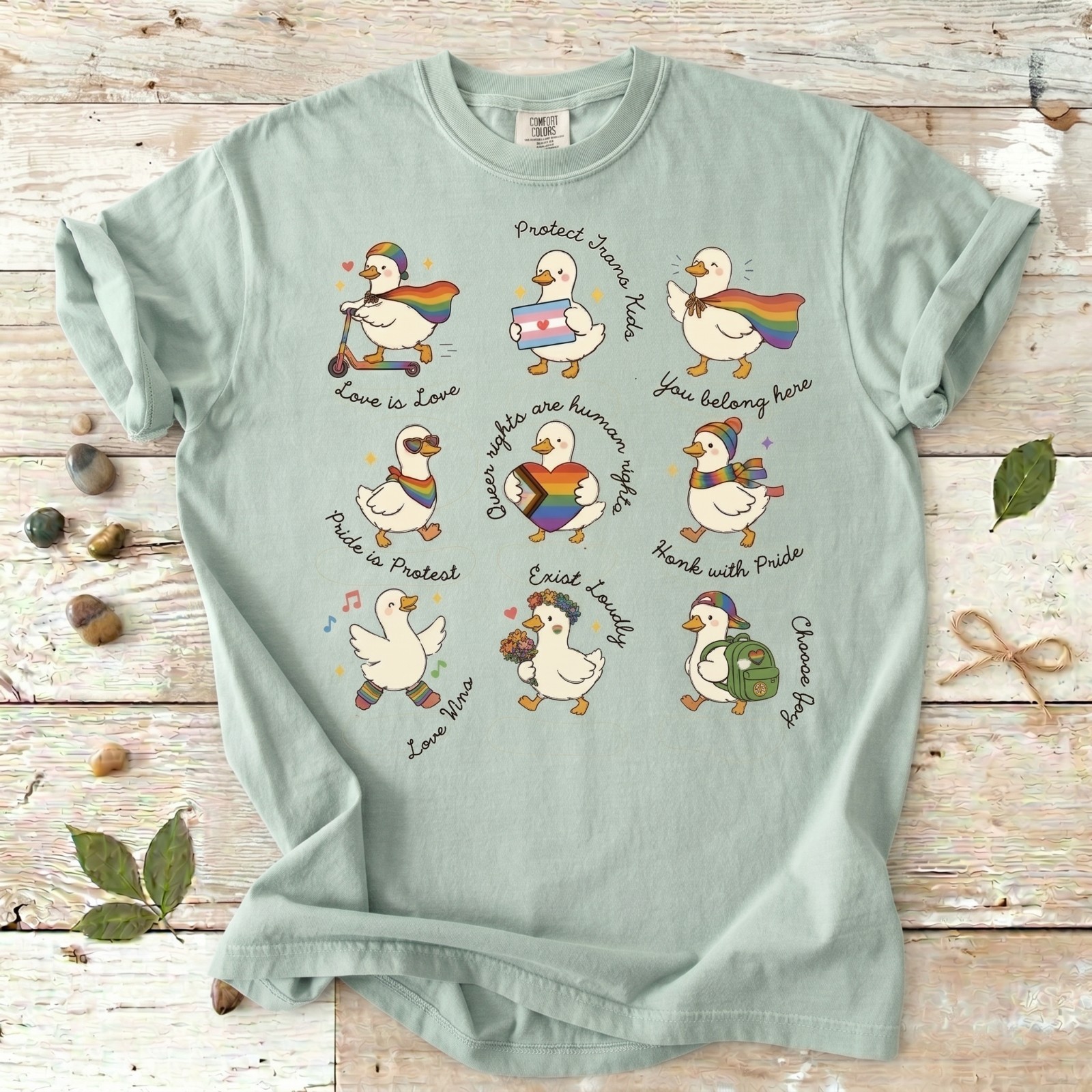Silly Goose LGBTQ Subtle Message Pride Shirt, Proud Geese Ally shirt