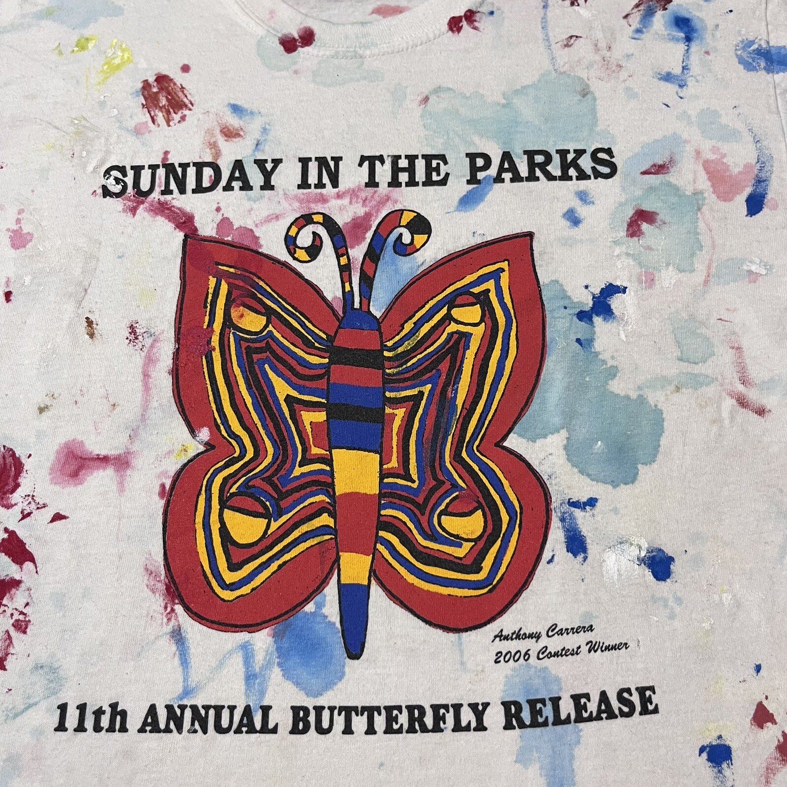 Butterfly Shirt Vintage Art All over print Science Gallery Dept Paint Splatter