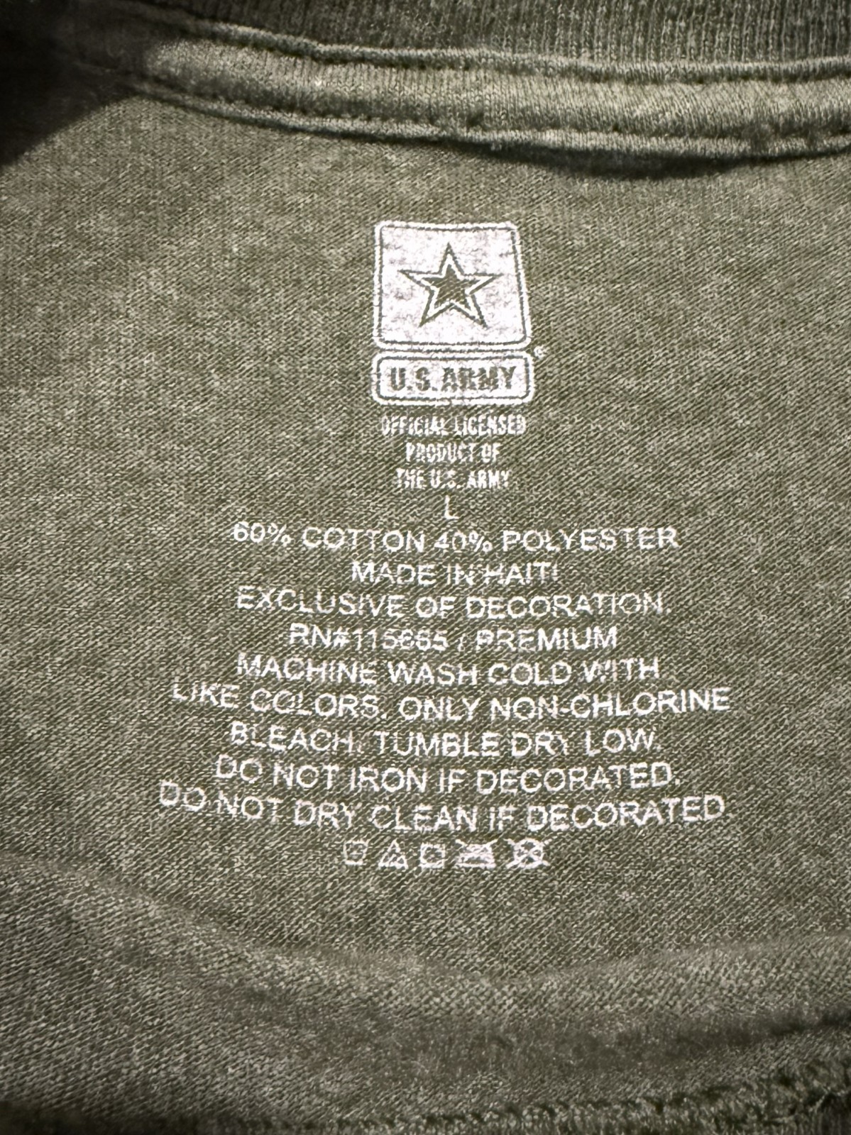 United States of America Army Est. 1775 “Are You Army Strong?” Green Tee Men’s L