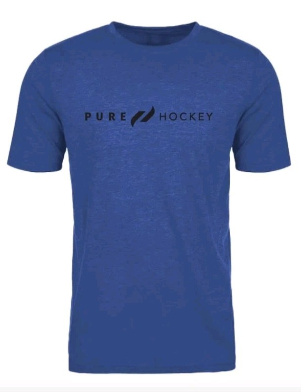 Pure Hockey Classic Tee 1.0 – Royal Heather Blue – Adult Men’s Size M Medium