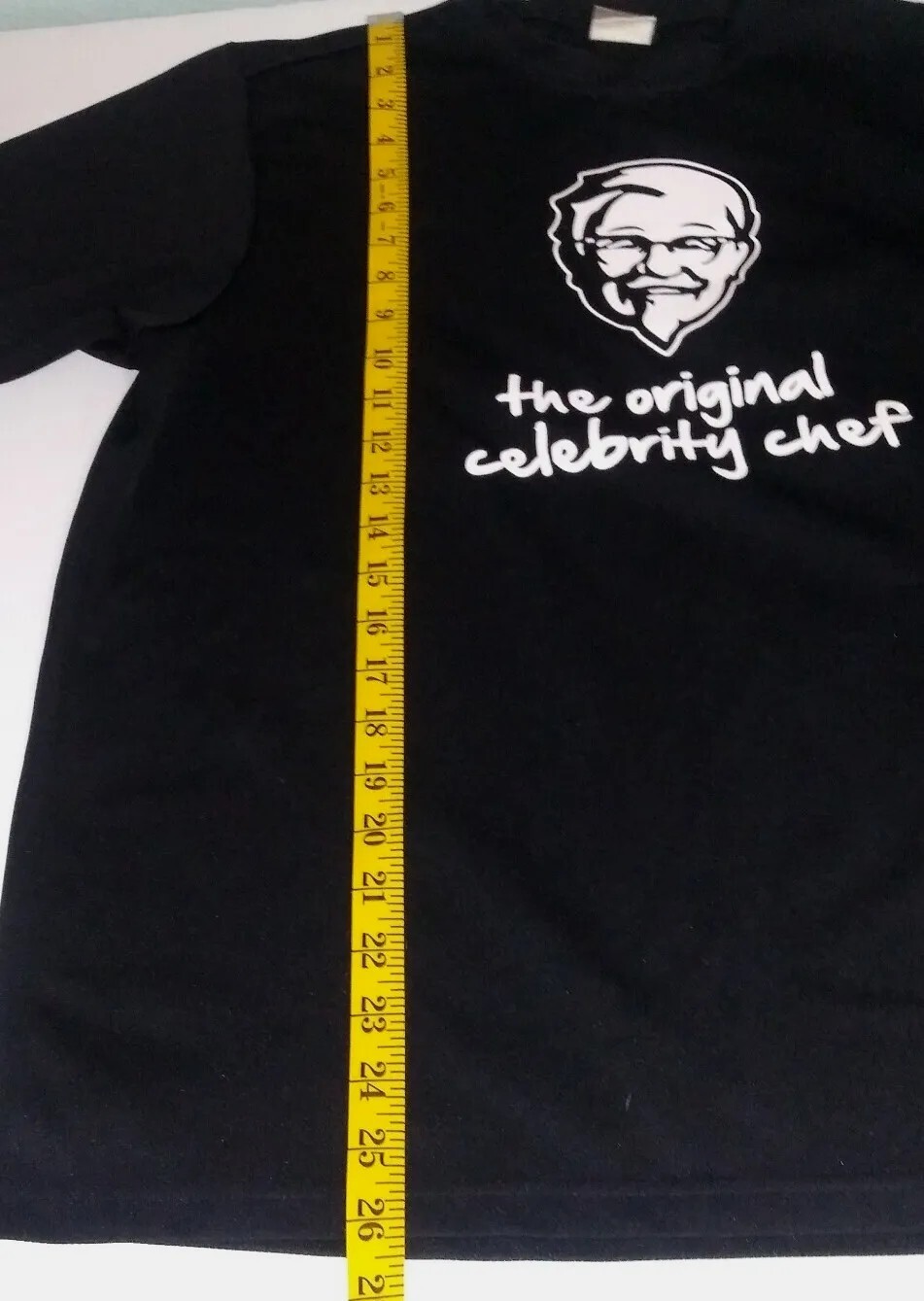 KFC Colonel Sanders The Original Celebrity Chef Logo Polyester TShirt Size Small
