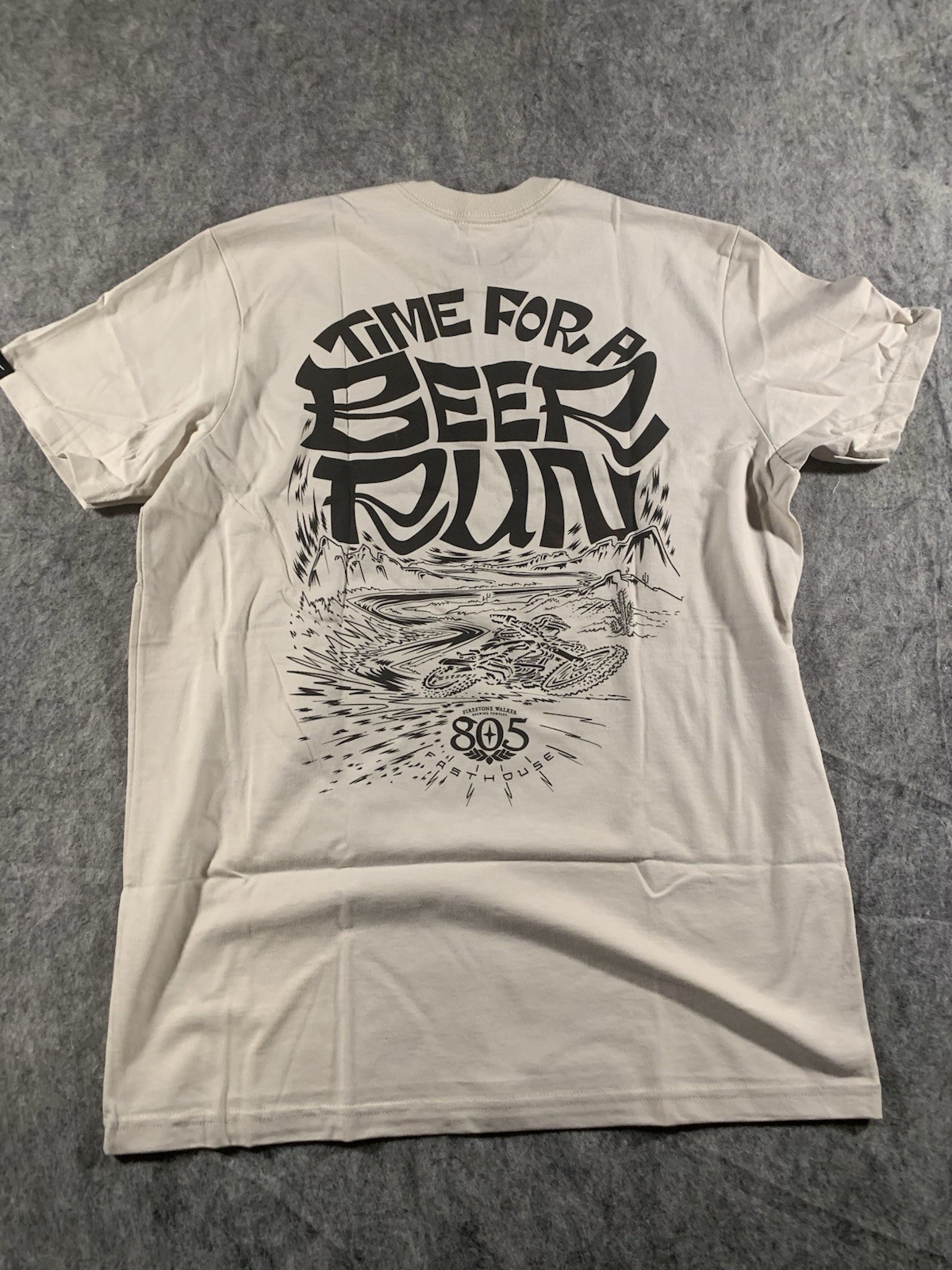 NWT Fasthouse 805 “Time For A Beer Run” Desert Run T-Shirt Sand BRAND NEW