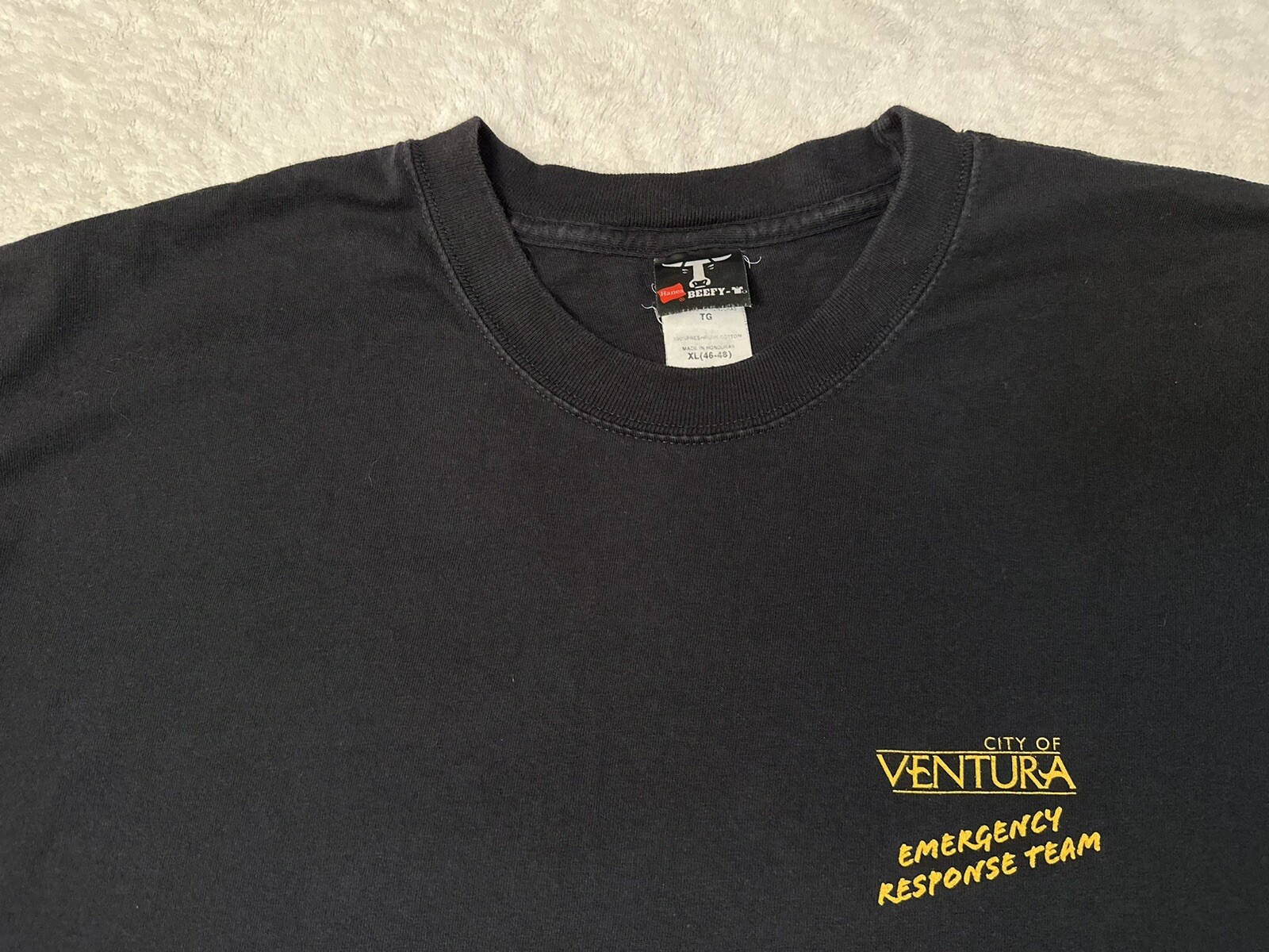 Vintage 2000s Y2K Ventura Emergency Response Team School Canyon Fire T-Shirt, XL