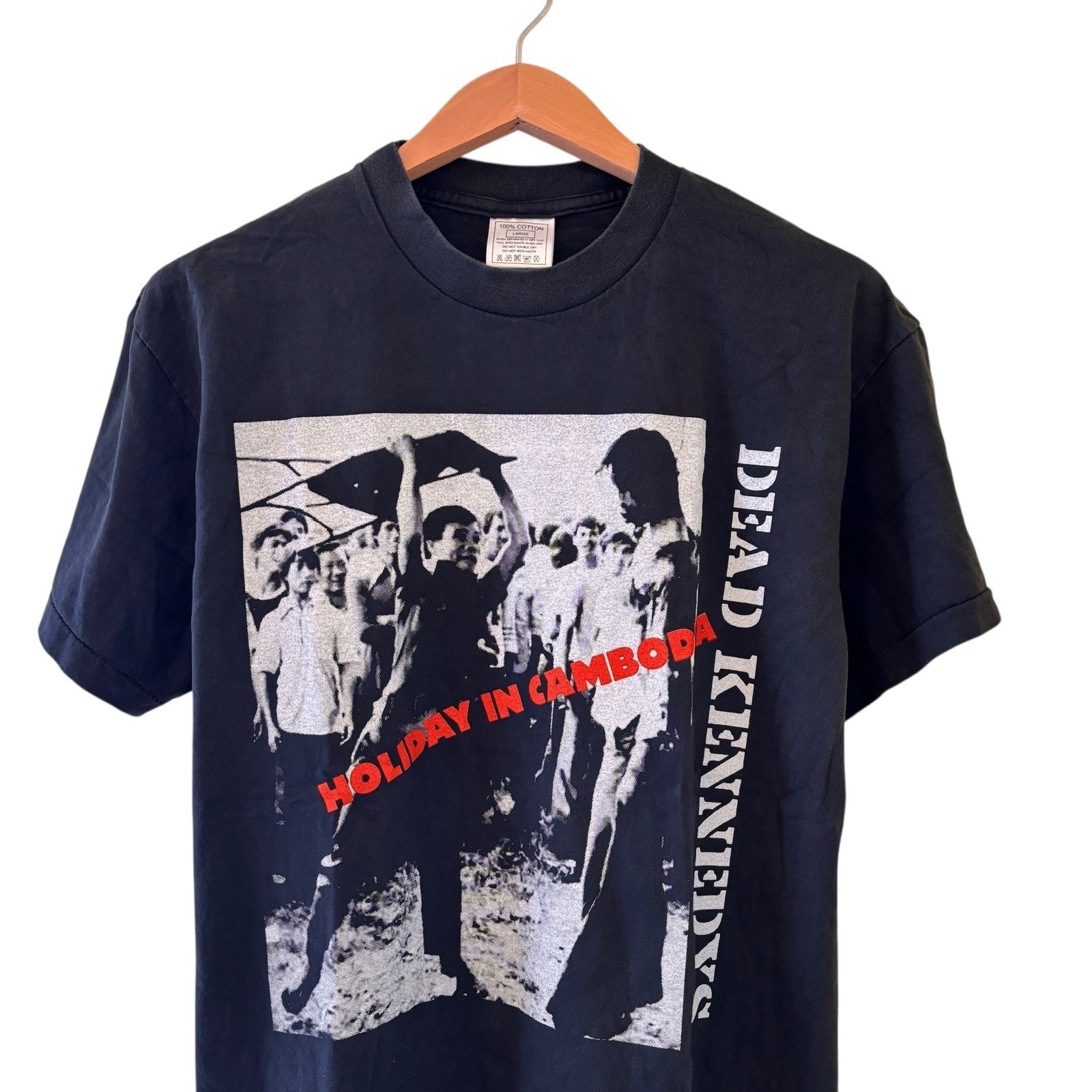 Dead Kennedys Reprint Vintage Band Tee Shirt Holiday In Cambodia Large Rare