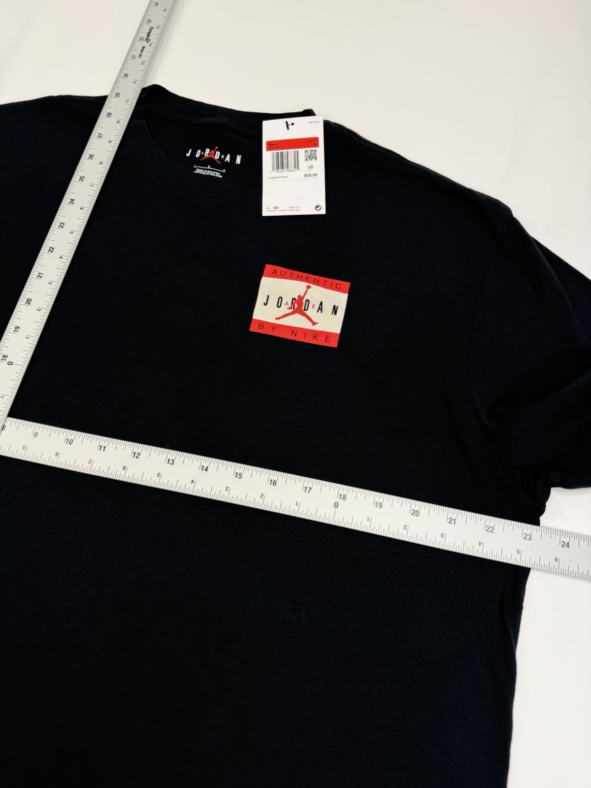 $35 BRAND NEW NIKE MEN’S AIR JORDAN TEE T SHIRT LARGE L BLACK IF5619-010