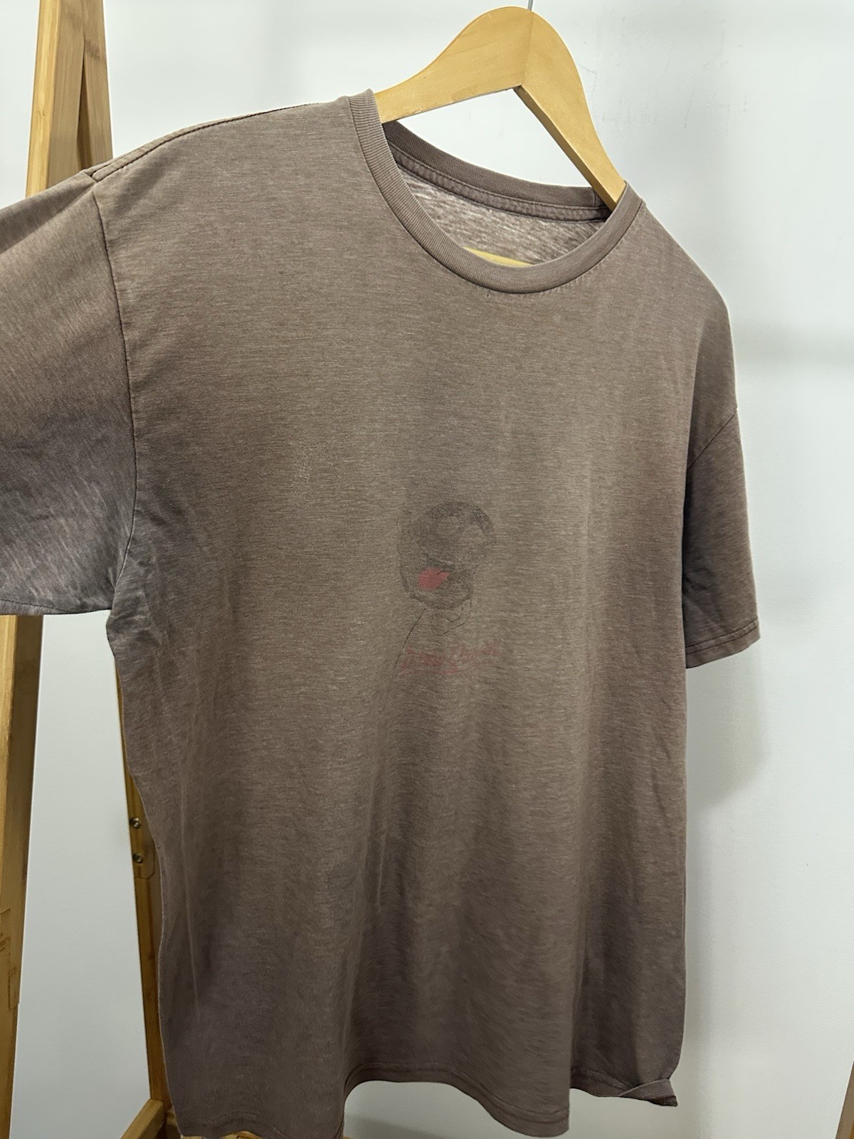 VTG Diary Queen Gradient Sun Faded Super Worn Grunge Burnout T-Shirt Size L