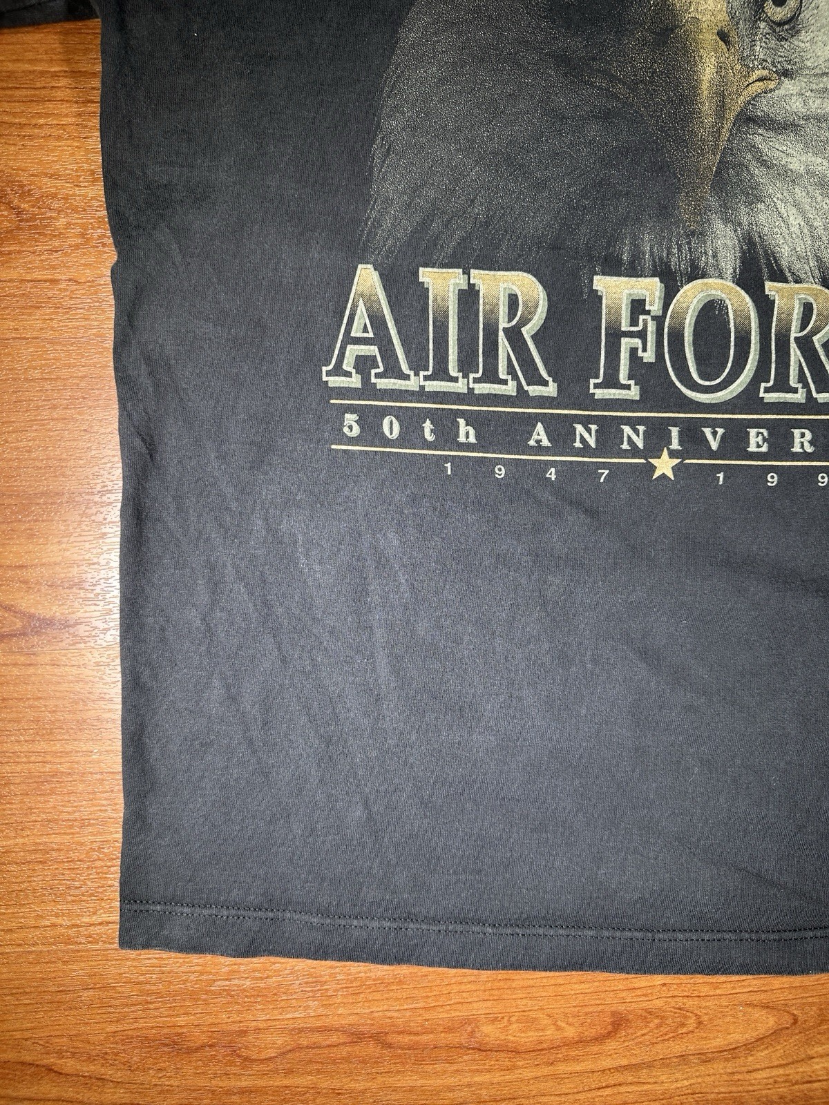 Vintage 1997 US Air Force 50th Anniversary Eagle Graphic T Shirt XL 13