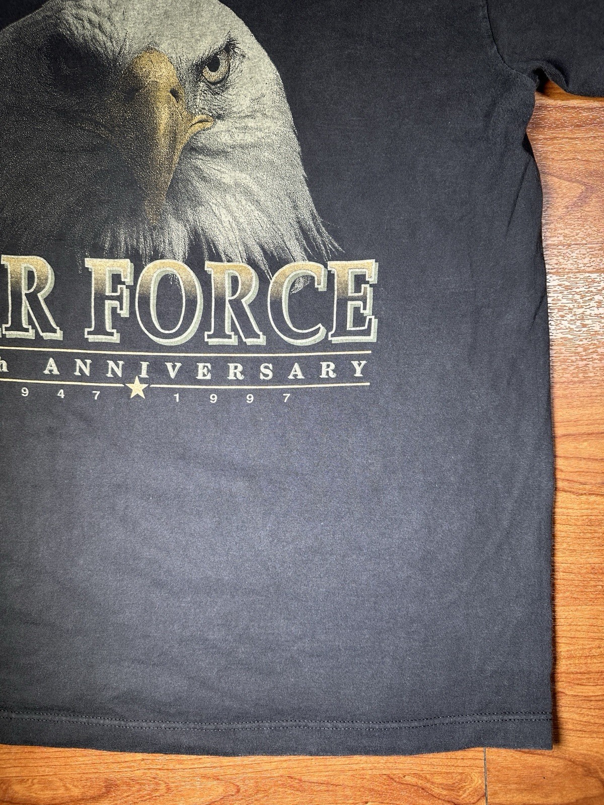 Vintage 1997 US Air Force 50th Anniversary Eagle Graphic T Shirt XL 13
