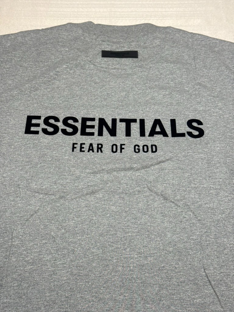 Fear of God Essentials Dark Oatmeal Gray T-Shirt SS22 100% Authentic