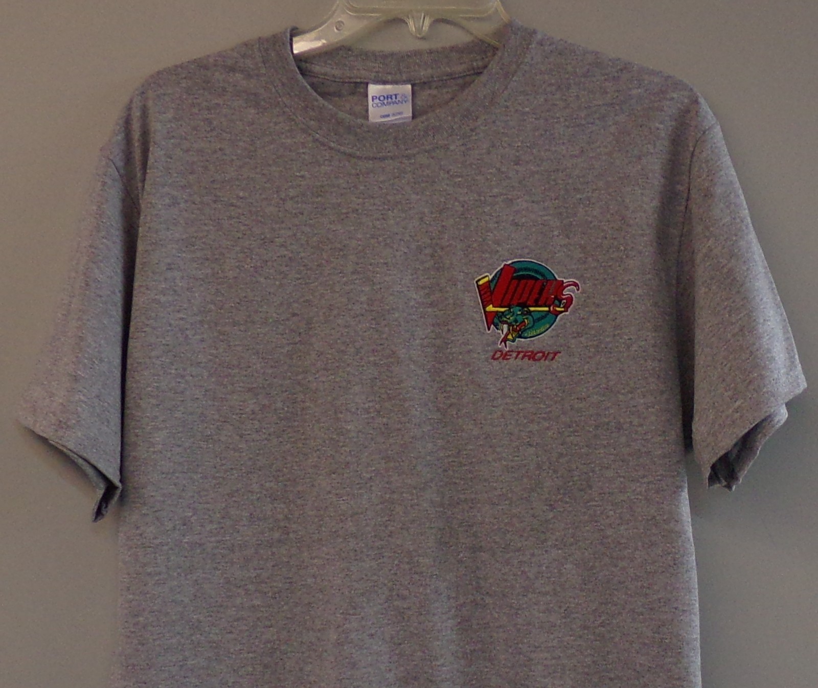 IHL Hockey Detroit Vipers Embroidered T-Shirt S-6XL, LT-4XLT Red Wings New