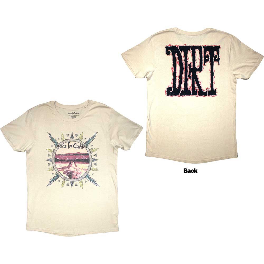 Alice In Chains – Dirt with Backprint – Sand t-shirt