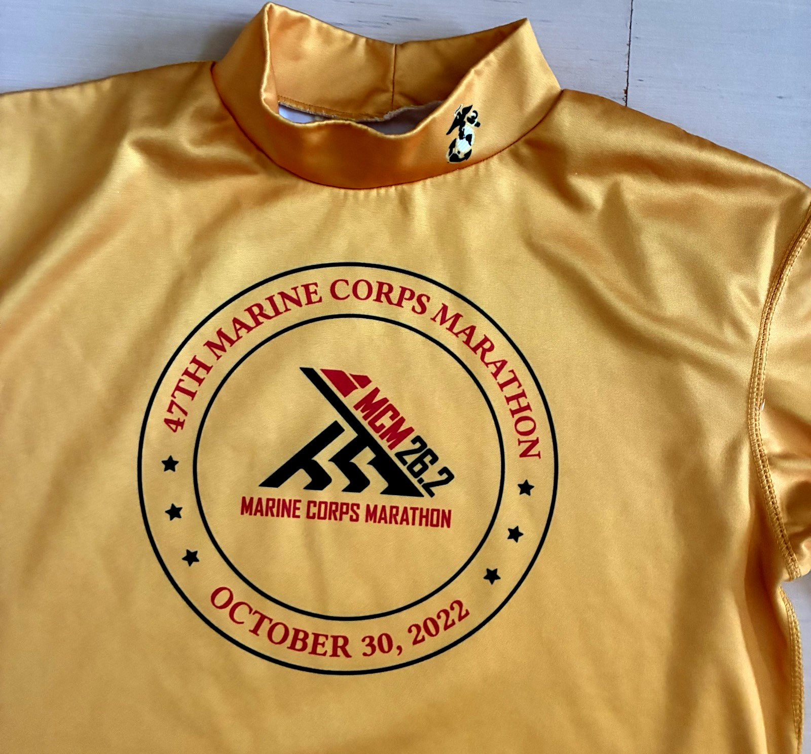 USMC Size M 47TH Marine Corps Marathon October 30, 2022 Long Sleeve T-Shirt