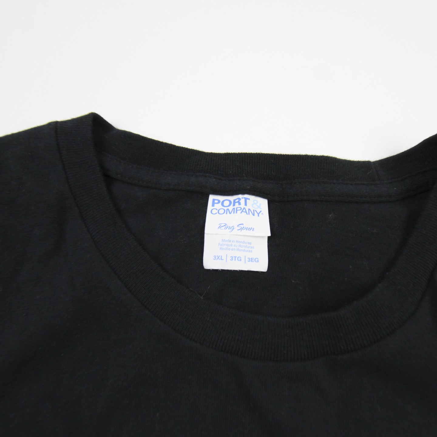Port & Company Short Sleeve Shirt Men’s Black Used 3XL
