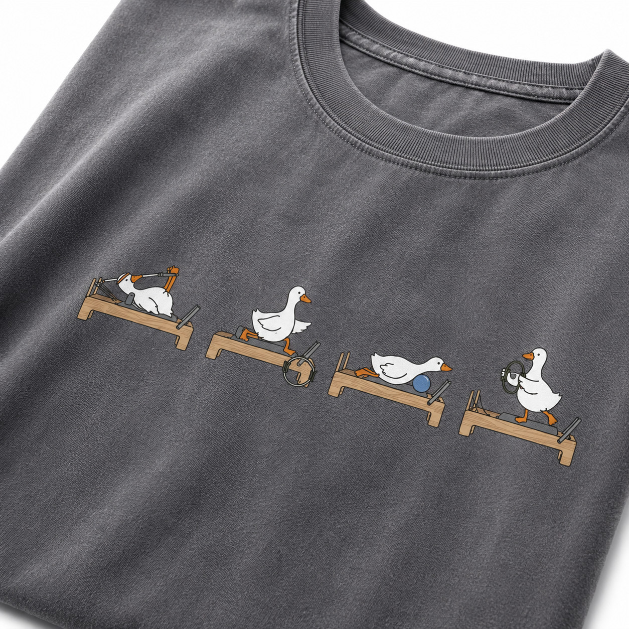 Funny Goose Pilates Shirt Minimalist Fitness Workout Graphic Tee