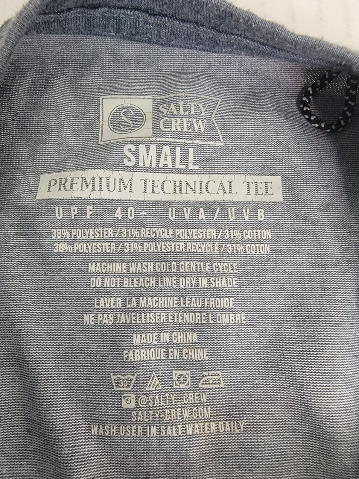 Salty Crew Graphic Fishing Premium UPF 40 Long Sleeve T-Shirt Men’s Small