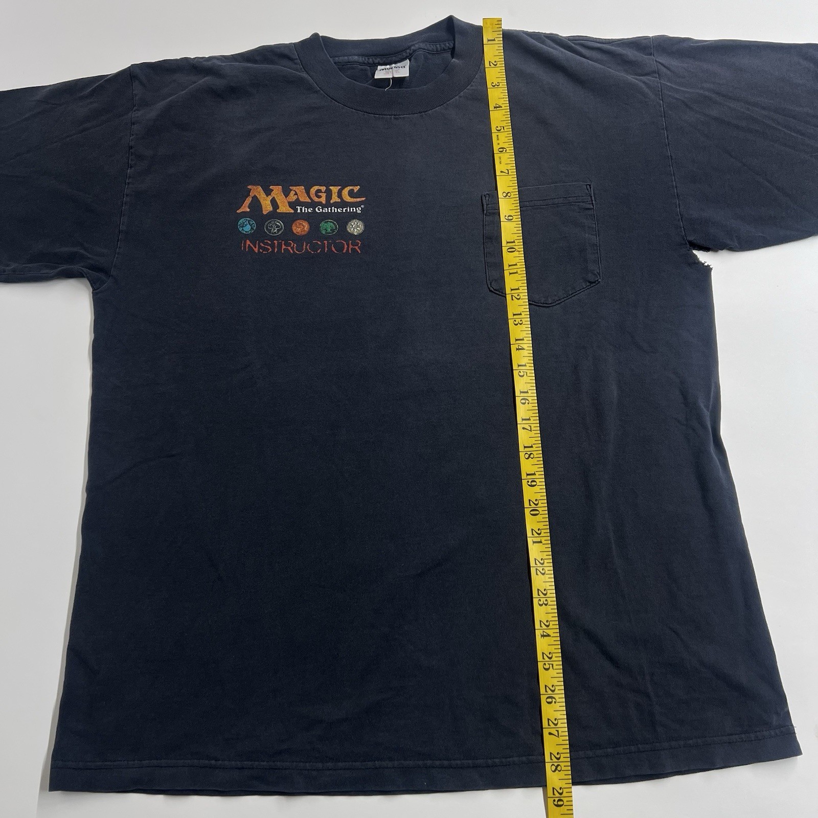 Vintage 90s Murina MAGIC THE GATHERING Instructor Men’s XL Blue TCG T-Shirt