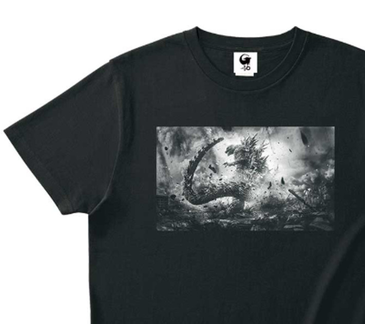 Godzilla-1.0 T-shirt [B] Monochrome TOHO Godzilla Store Japan Limited Kaiju New