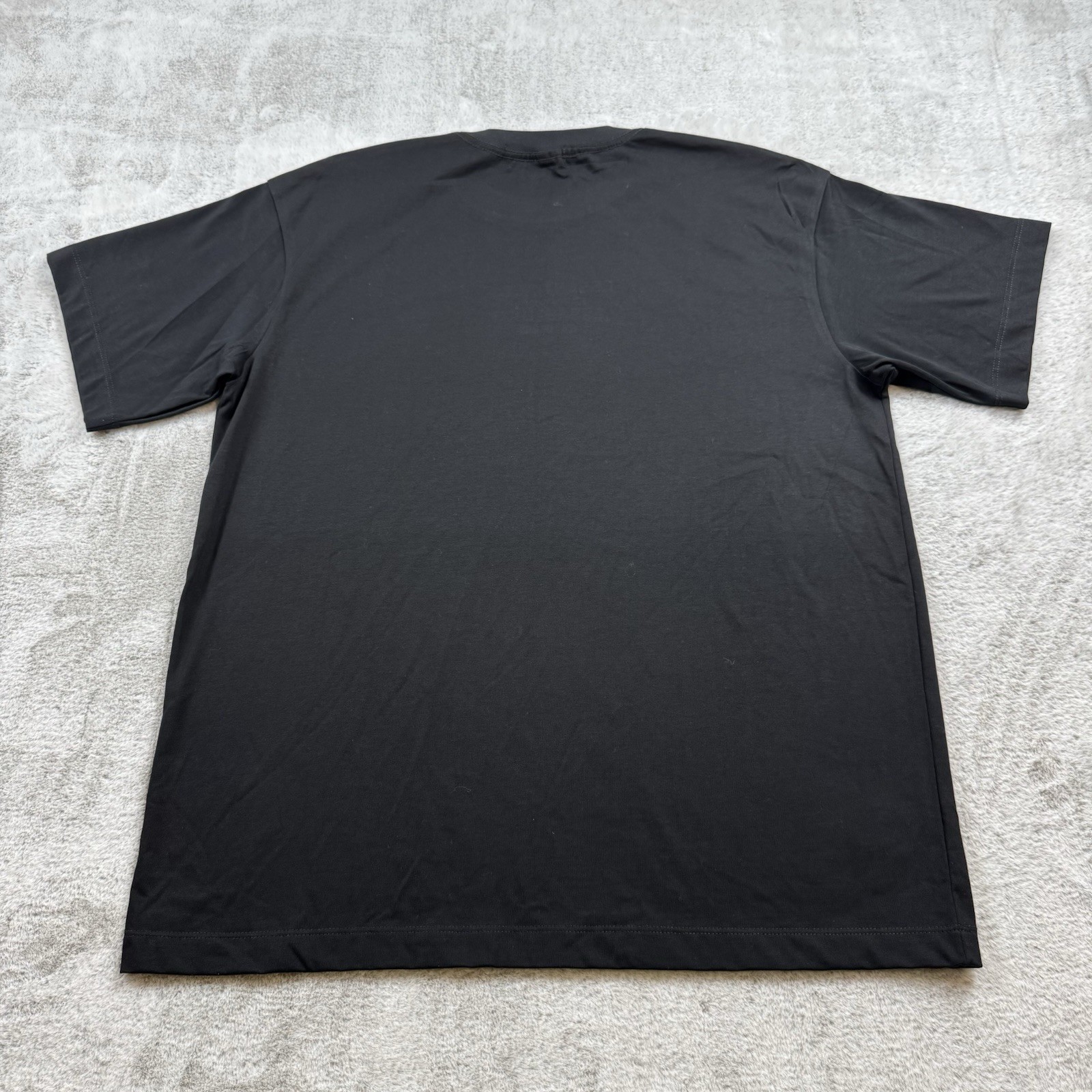 Fear of God Essentials Crewneck Knit T-Shirt Men’s Size XXL Black Plastic Logo