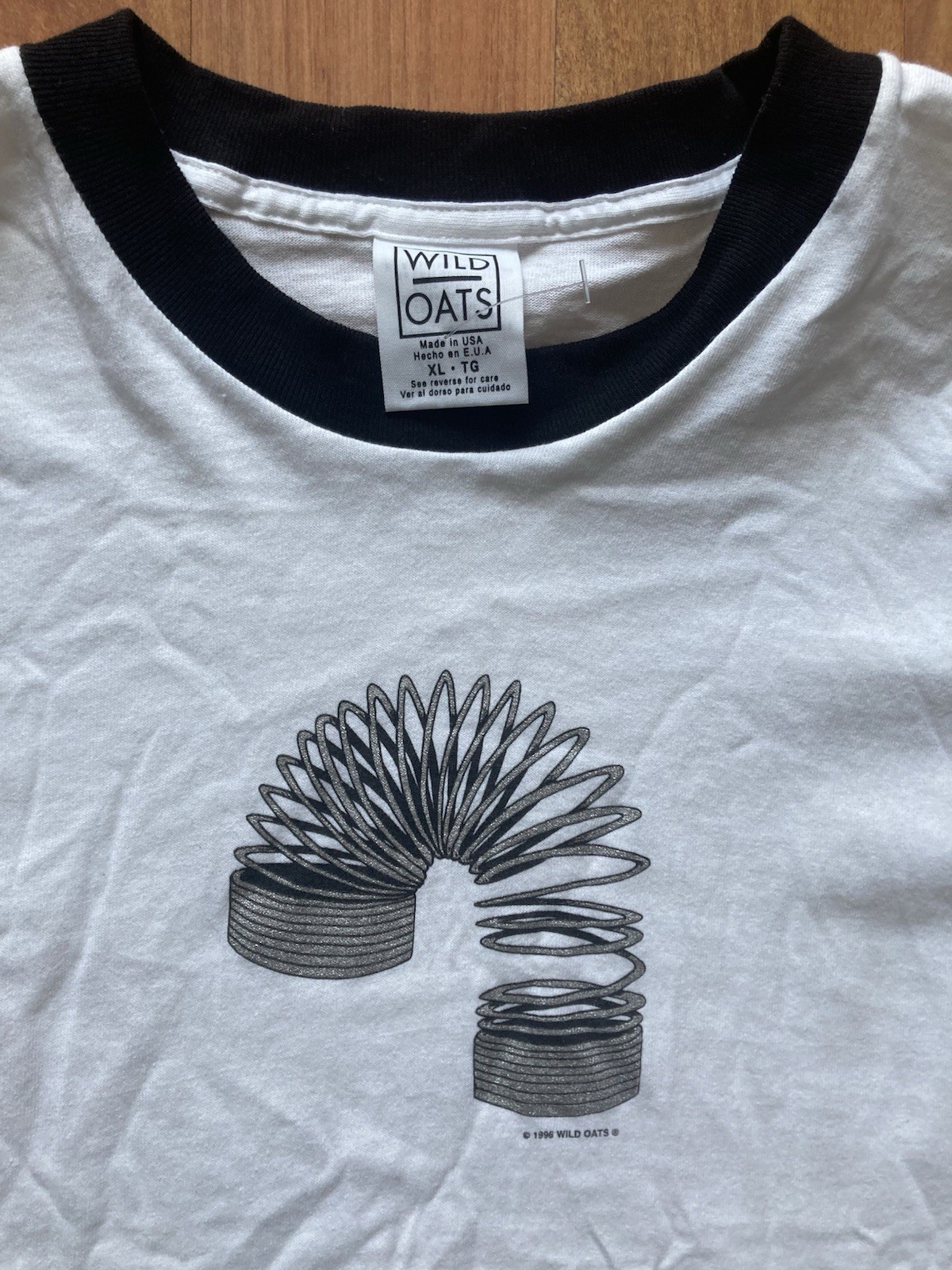 Wild Oats Vintage 1996 NWOT Single Stitch Tshirt Slinky Toy Mens XL USA Made
