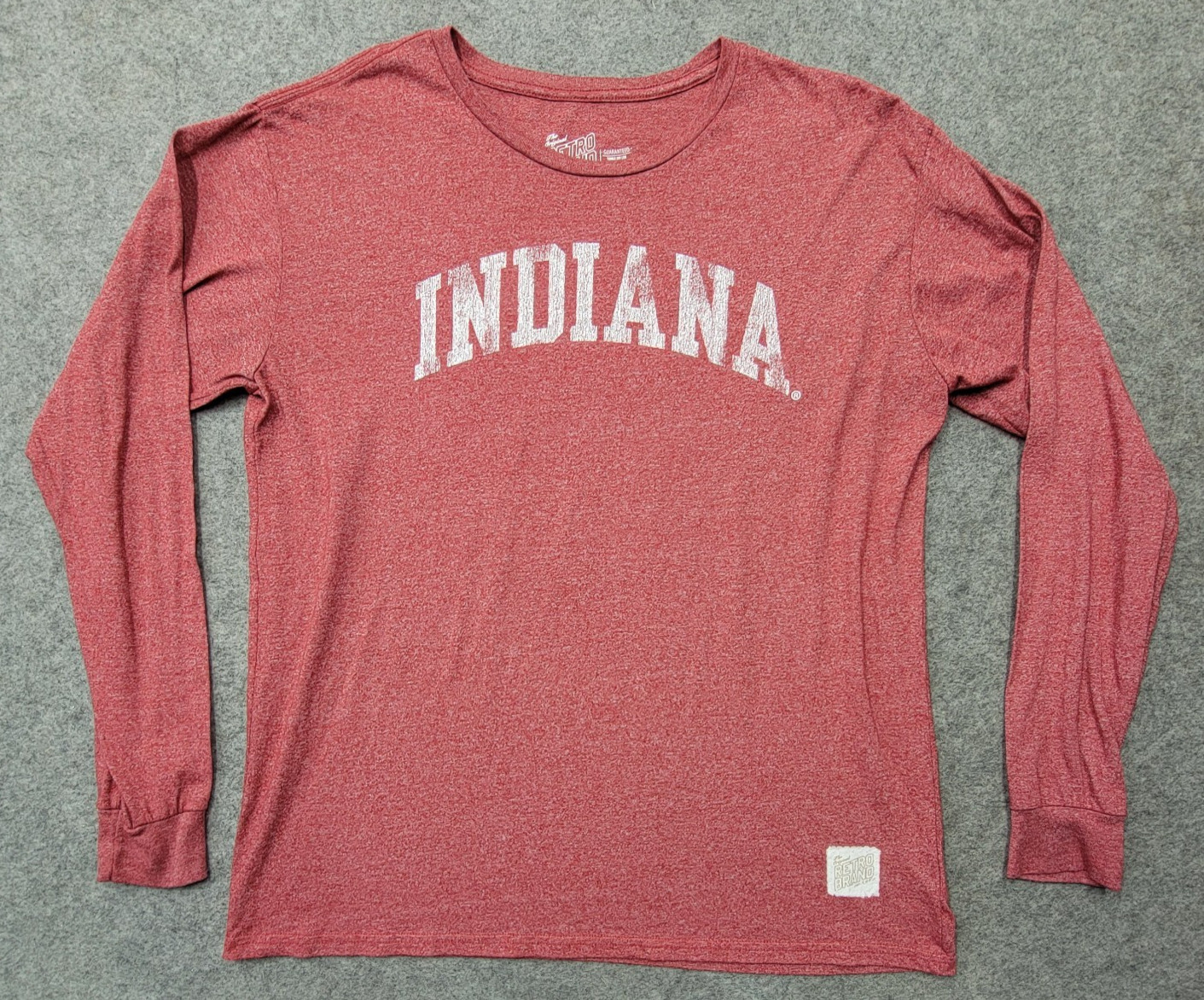 Retro Brand Mens Red T-Shirt Size L Indiana Casual Wear