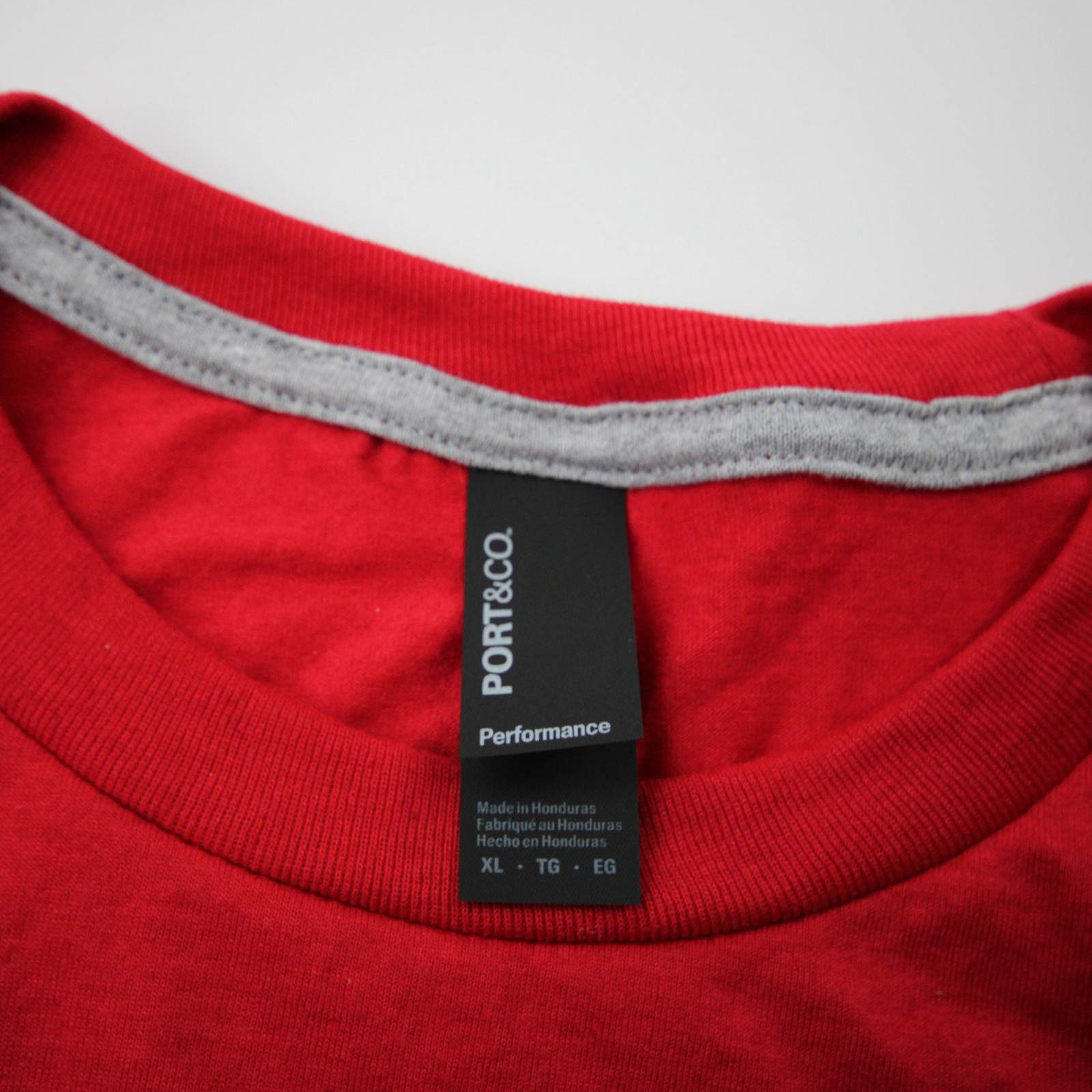 Port & Company Long Sleeve Shirt Men’s Red Used XL