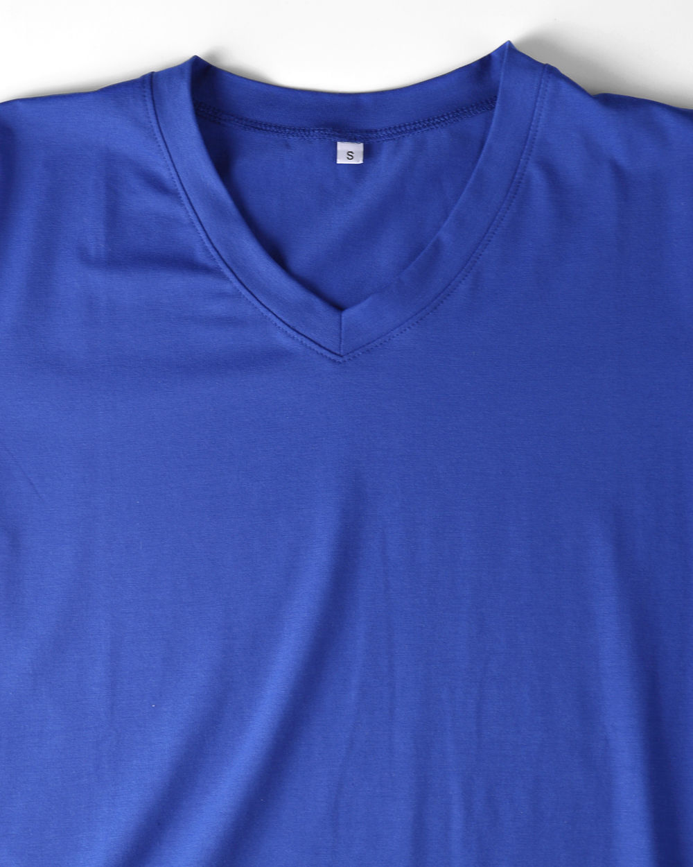 New Mens T-shirts V-neck Tee Classic Fit Muscle Top Spandex Solid XS S M L XL