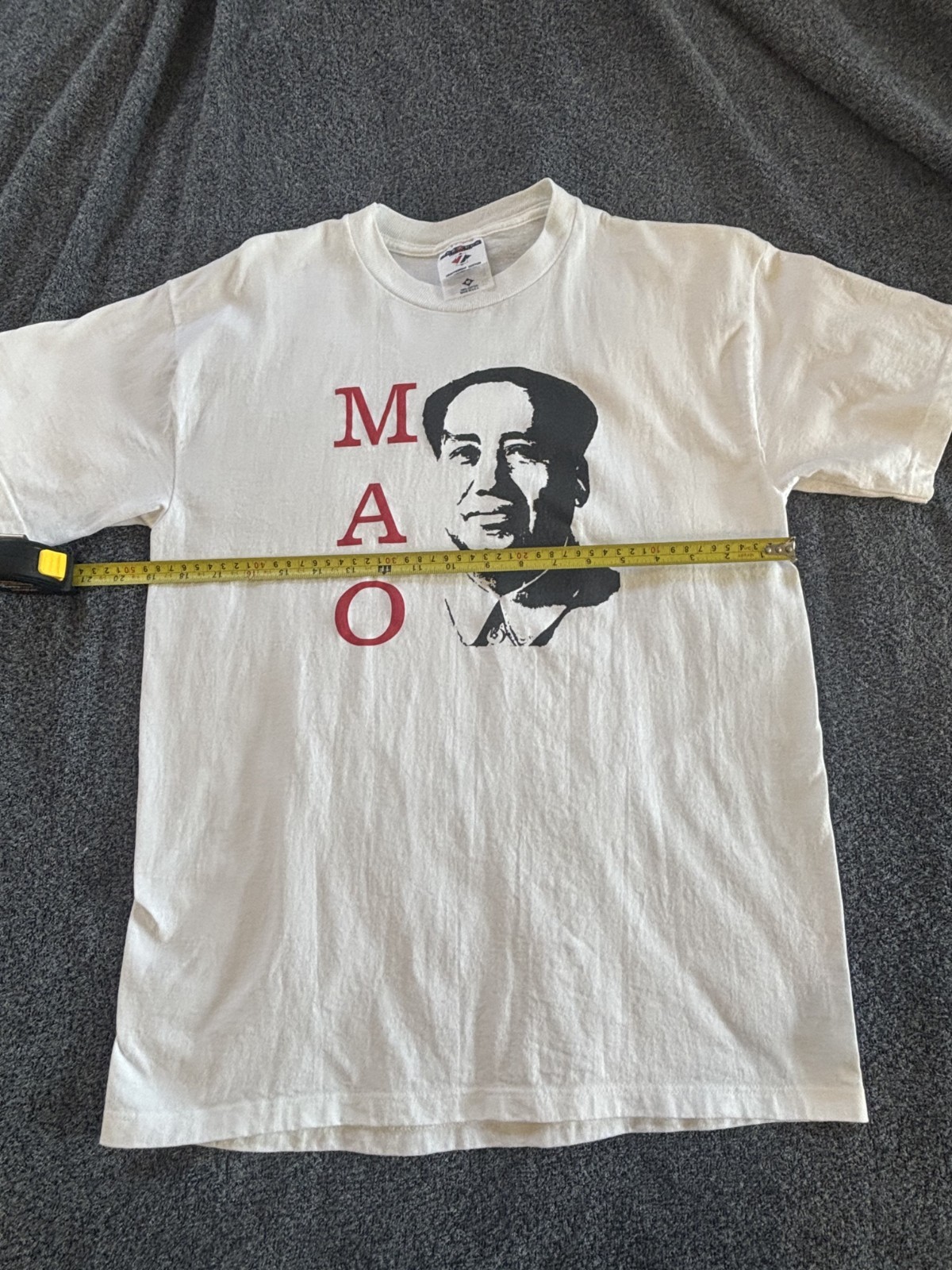 Vintage 90’s Mao Zedong China T-Shirt Size M One Washed & No Worn Jerzees USA