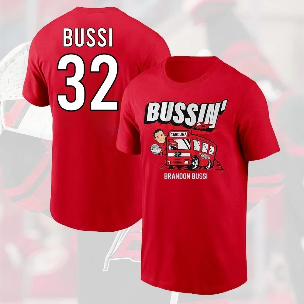 SALE! Brandon #32 Bussi 2026 Player Name & Number Gift For Carolina Fan S-5XL