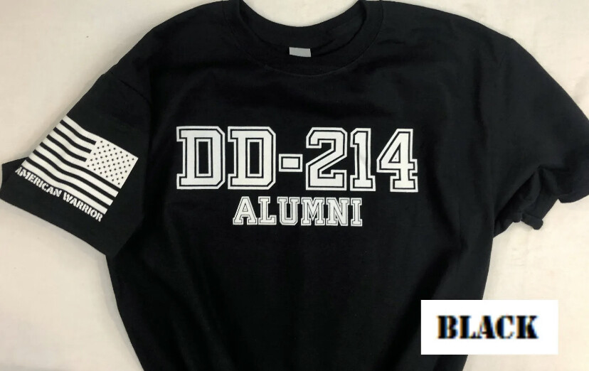 DD-214 Alumni Military T-shirt. Perfect For Marines, Army, Navy, Air-force 1