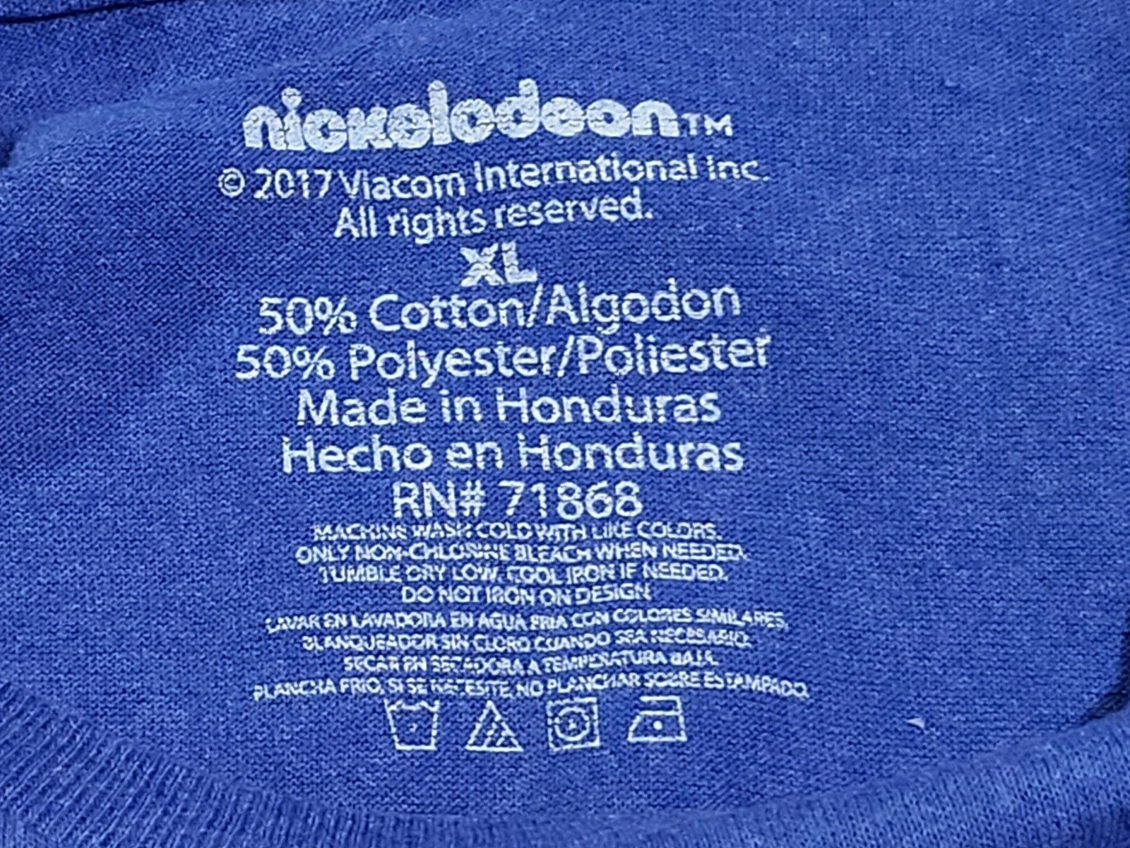 Nickelodeon Cartoons T-Shirt Official Characters Adult sz XL men women