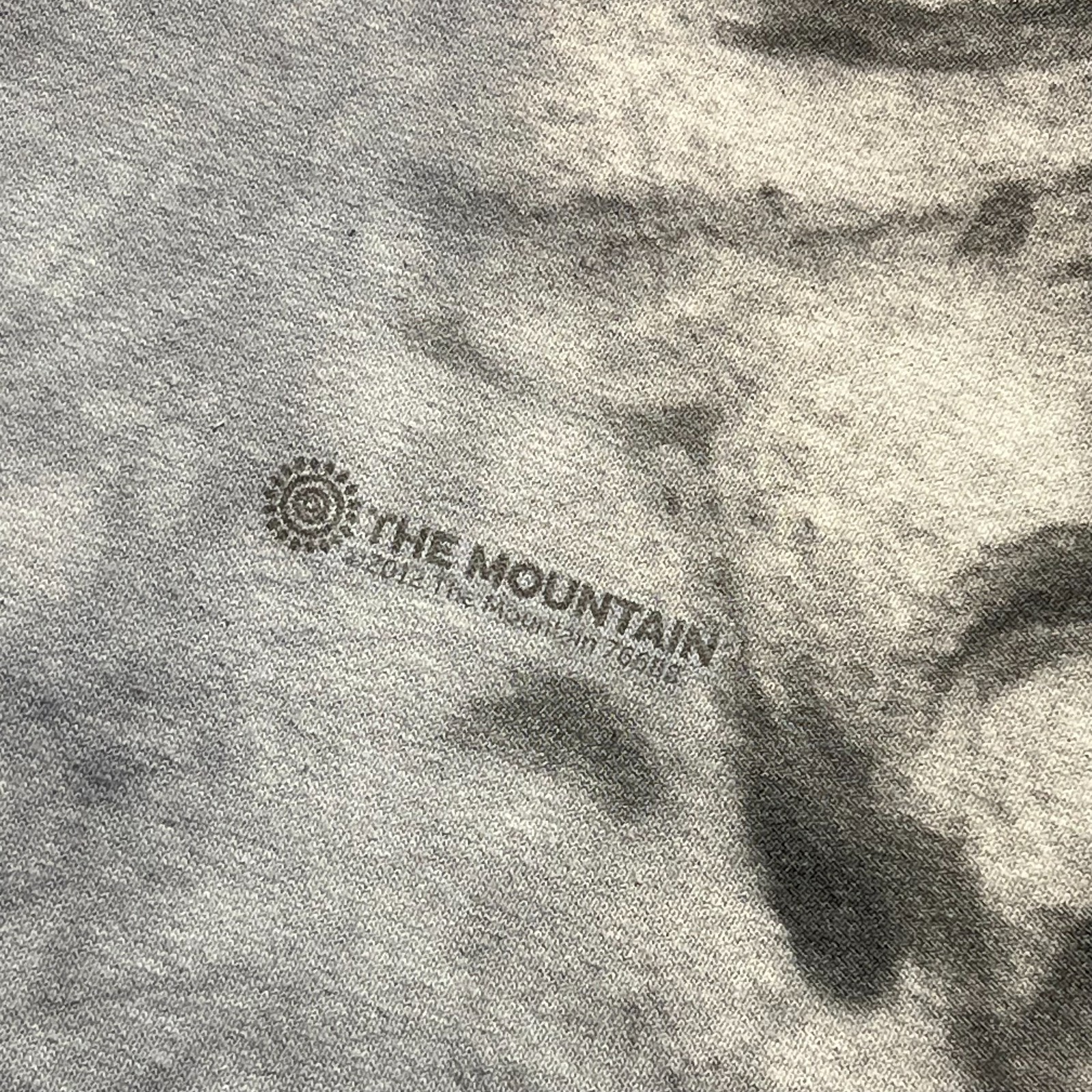 The Mountain Jesus Crown of Thorns T Shirt Mens L Gray Tie Dye Graphic Y2K Tee