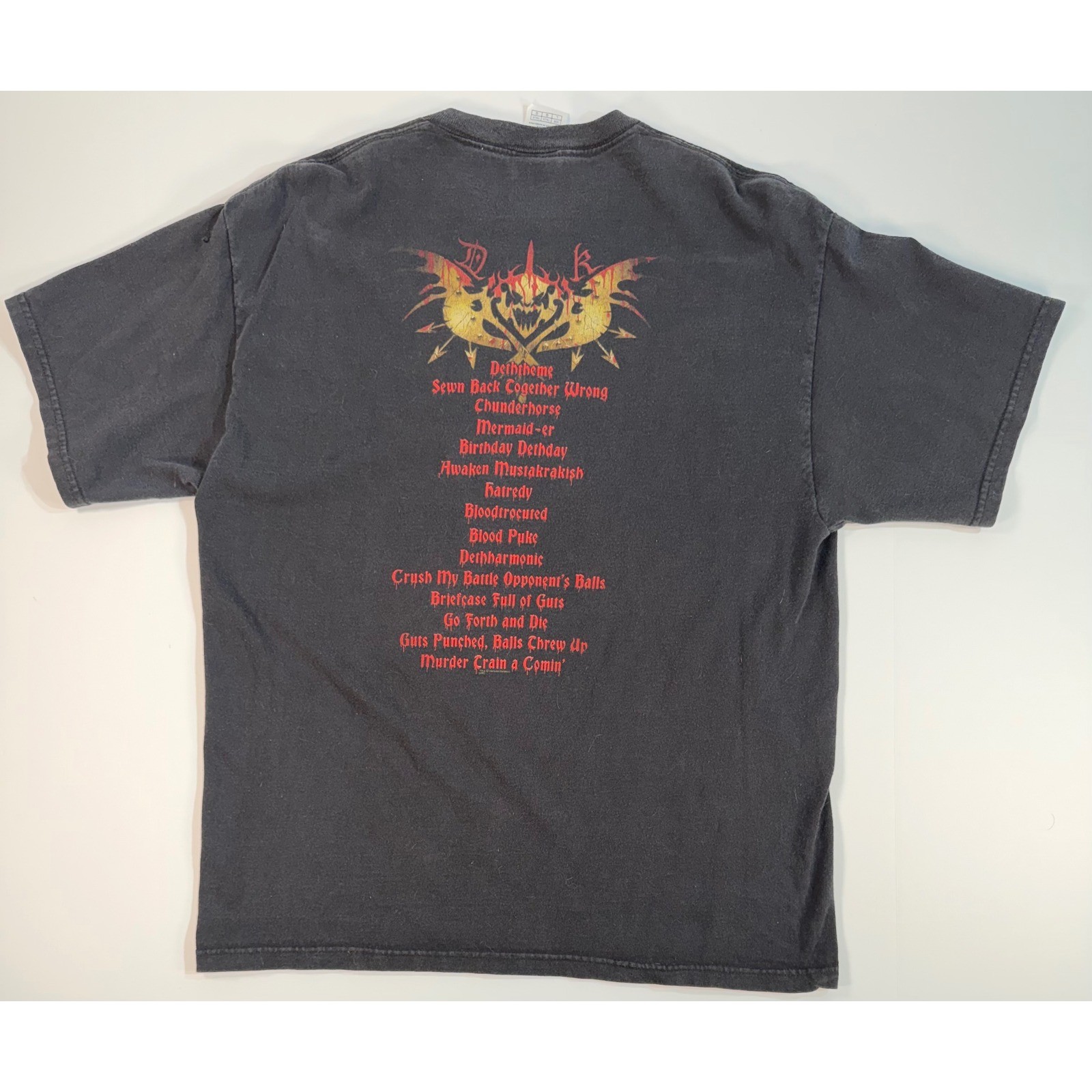Dethklok Metalocalypse T-Shirt Mens Large Black Delta Pro Weight The Dethalbum
