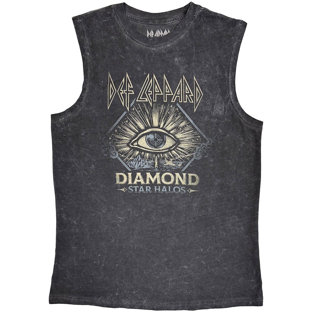 Def Leppard Diamond Star Halos Tank Top Official T-Shirt Mens